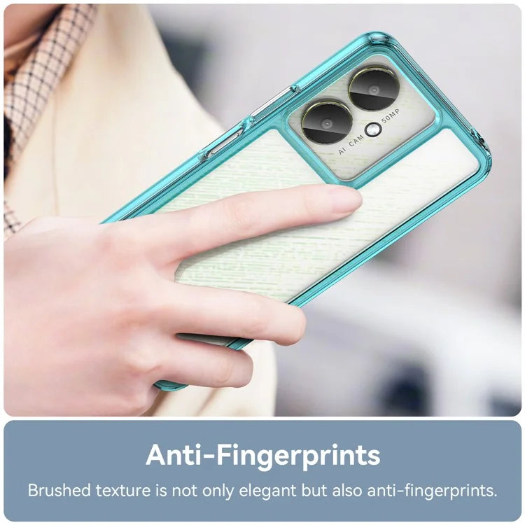 For Xiaomi Redmi 13C 4G / 13C 5G / 13R 5G / Poco C65 4G Hybrid Case TPU+Acrylic Phone Back Cover