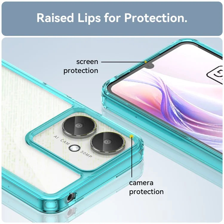 For Xiaomi Redmi 13C 4G / 13C 5G / 13R 5G / Poco C65 4G Hybrid Case TPU+Acrylic Phone Back Cover