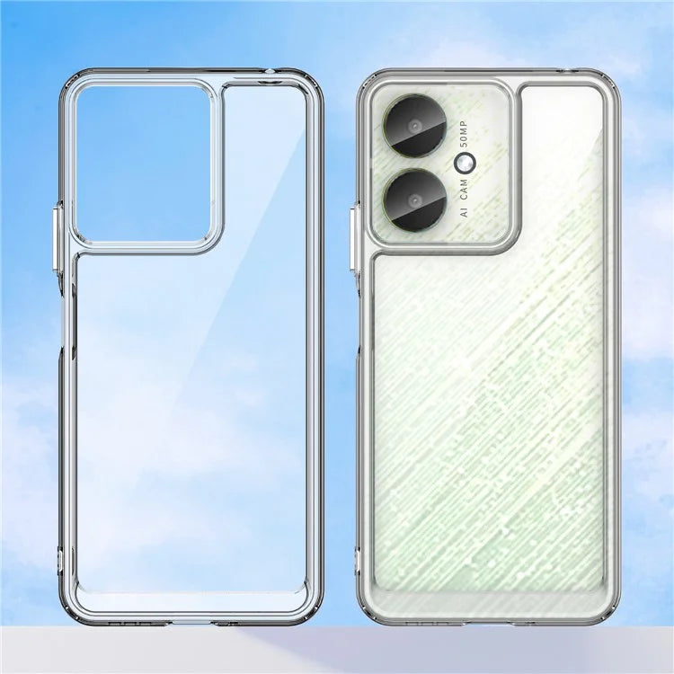 For Xiaomi Redmi 13C 4G / 13C 5G / 13R 5G / Poco C65 4G Hybrid Case TPU+Acrylic Phone Back Cover