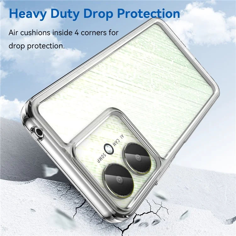 For Xiaomi Redmi 13C 4G / 13C 5G / 13R 5G / Poco C65 4G Hybrid Case TPU+Acrylic Phone Back Cover