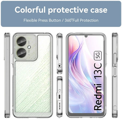 For Xiaomi Redmi 13C 4G / 13C 5G / 13R 5G / Poco C65 4G Hybrid Case TPU+Acrylic Phone Back Cover