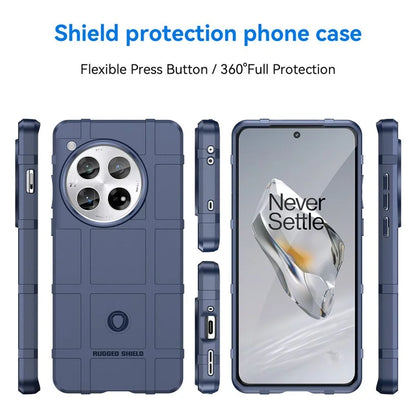 For OnePlus 12 5G Case Anti-Scratch Square Grid TPU Shell Phone Cover