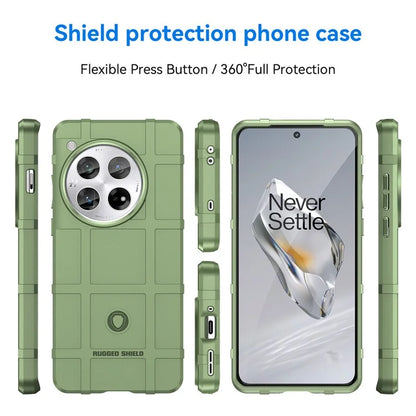For OnePlus 12 5G Case Anti-Scratch Square Grid TPU Shell Phone Cover