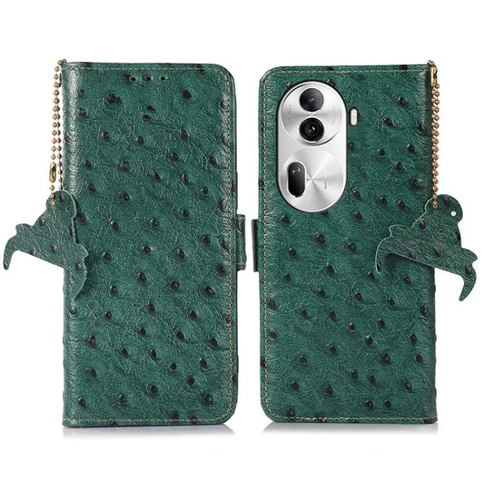For Oppo Reno11 Pro 5G (Global) / Reno11 (China) 5G Wallet Case Genuine Cow Leather Phone Cover