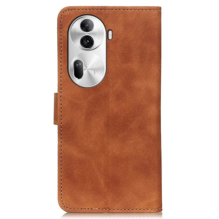 KHAZNEH For Oppo Reno11 Pro 5G (Global) / Reno11 (China) 5G Case Retro PU Leather Phone Wallet Cover