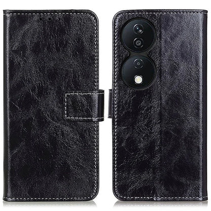 For Honor X7b 4G Wallet Case Retro Crazy Horse Texture Smart Phone Cover