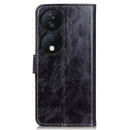 For Honor X7b 4G Wallet Case Retro Crazy Horse Texture Smart Phone Cover