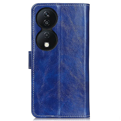 For Honor X7b 4G Wallet Case Retro Crazy Horse Texture Smart Phone Cover