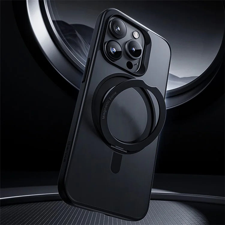 BENKS For iPhone 15 Pro Max Magnetic Case Rotary Kickstand Phone Cover