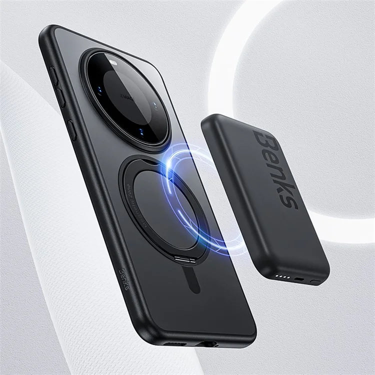 BENKS For Huawei Mate 60 Pro / Mate 60 Pro+ Magnetic Case Kickstand Matte Phone Cover