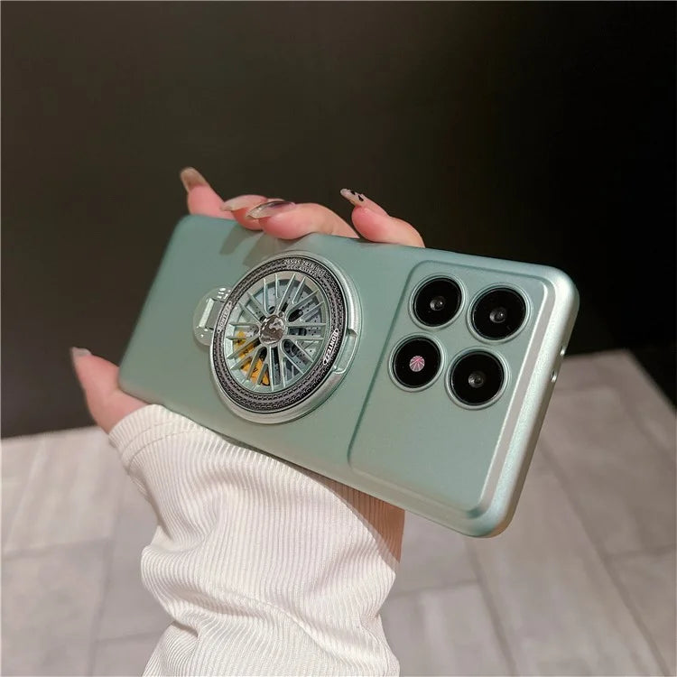 VOERO For Xiaomi Redmi K70 5G / K70 Pro 5G Kickstand Phone Case Built-In Rotating Gyro