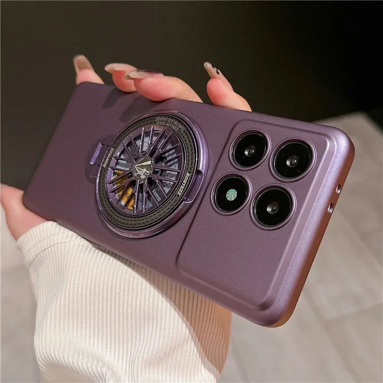 VOERO For Xiaomi Redmi K70 5G / K70 Pro 5G Kickstand Phone Case Built-In Rotating Gyro