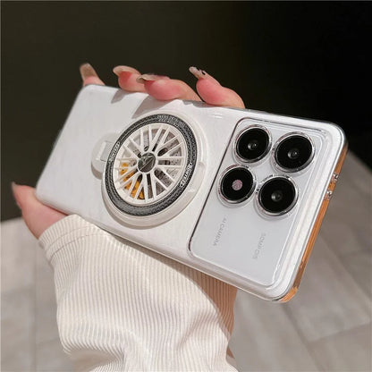 VOERO For Xiaomi Redmi K70 5G / K70 Pro 5G Kickstand Phone Case Built-In Rotating Gyro