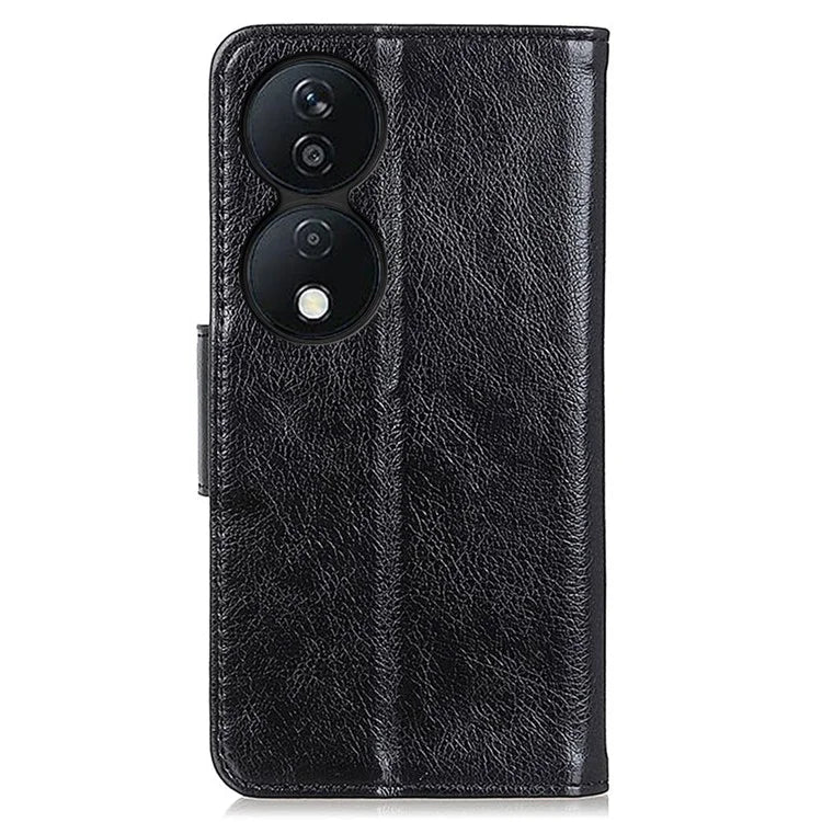 For Honor X7b 4G/Play 50 Plus 5G Wallet Case Nappa Texture Split Leather Phone Cover