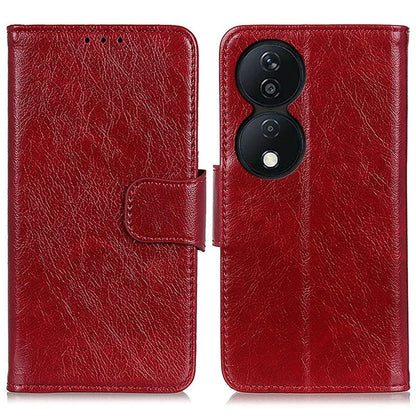 For Honor X7b 4G/Play 50 Plus 5G Wallet Case Nappa Texture Split Leather Phone Cover