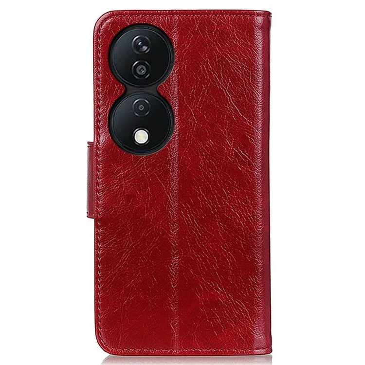 For Honor X7b 4G/Play 50 Plus 5G Wallet Case Nappa Texture Split Leather Phone Cover