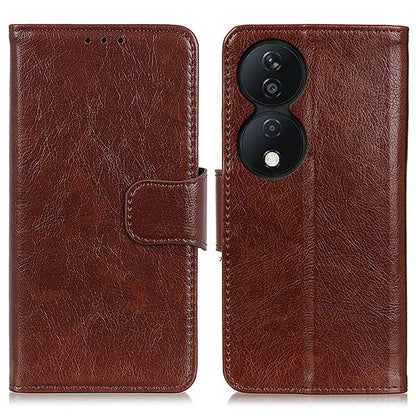 For Honor X7b 4G / Play 50 Plus 5G Wallet Case Nappa Texture Split Leather Phone Cover