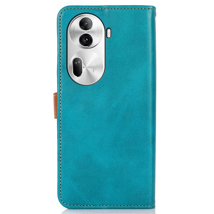 KHAZNEH For Oppo Reno11 Pro 5G (Global) / Reno11 (China) 5G Magnetic Case Golden Buckle PU Leather+TPU Phone Shell