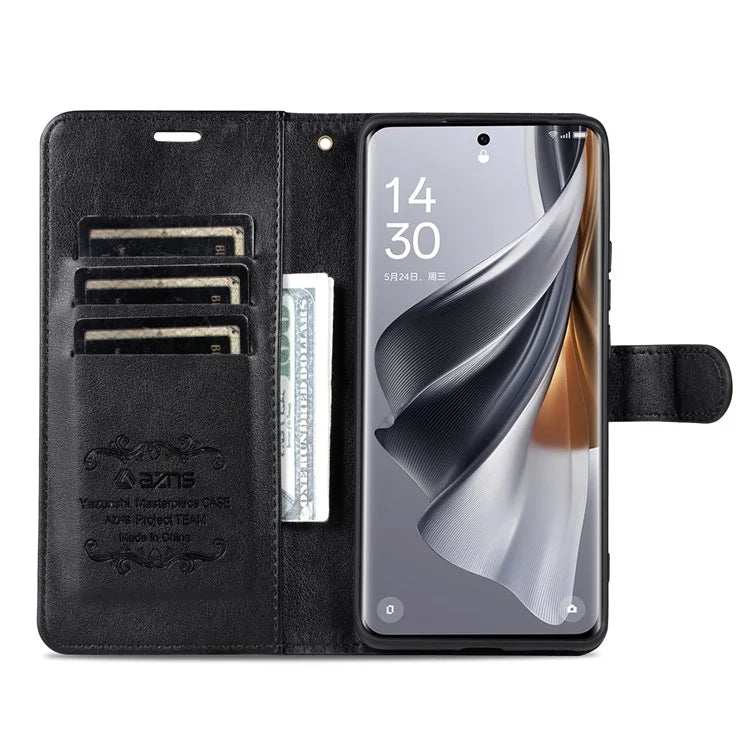 AZNS For Oppo Reno11 Pro 5G (Global) / Reno11 (China) 5G Case PU Leather Flip Phone Cover Wallet Card Slots