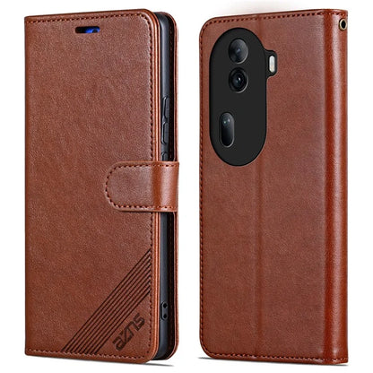 AZNS For Oppo Reno11 Pro 5G (Global) / Reno11 (China) 5G Case PU Leather Flip Phone Cover Wallet Card Slots