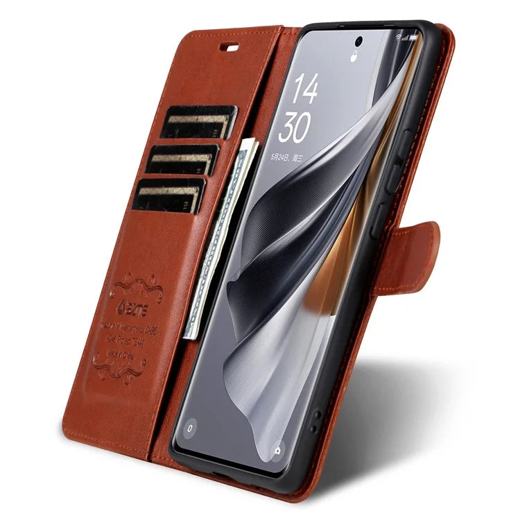 AZNS For Oppo Reno11 Pro 5G (Global) / Reno11 (China) 5G Case PU Leather Flip Phone Cover Wallet Card Slots