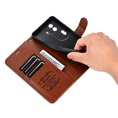 AZNS For Oppo Reno11 Pro 5G (Global) / Reno11 (China) 5G Case PU Leather Flip Phone Cover Wallet Card Slots