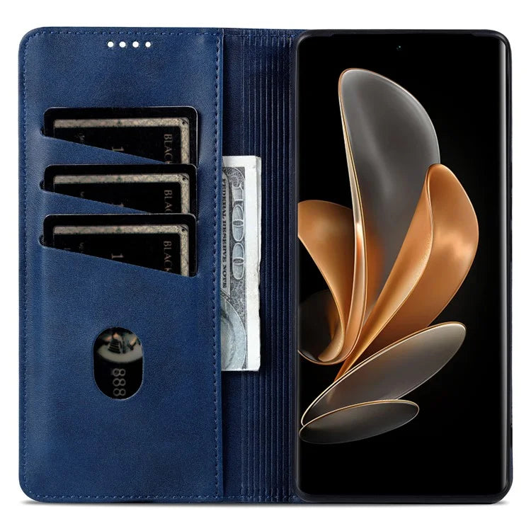 AZNS For Oppo Reno11 Pro 5G (Global) / Reno11 (China) 5G PU Leather Case Card Slots Wallet Phone Cover