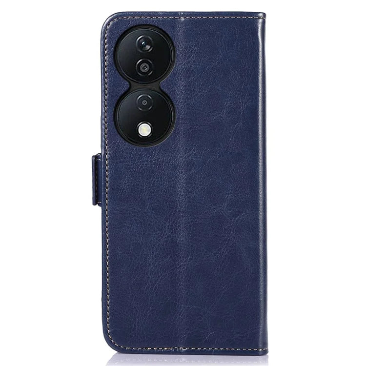 ABEEL For Honor X7b 4G / Play 50 Plus 5G Case PU Leather Crazy Horse Texture Wallet Cover