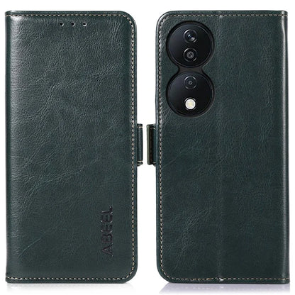 ABEEL For Honor X7b 4G / Play 50 Plus 5G Case PU Leather Crazy Horse Texture Wallet Cover