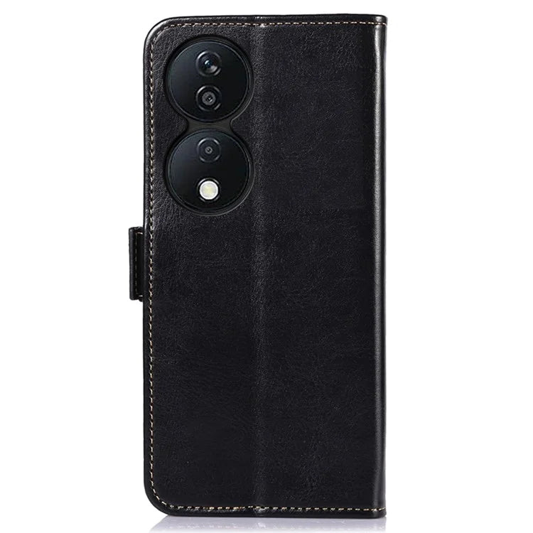 ABEEL For Honor X7b 4G / Play 50 Plus 5G Case PU Leather Crazy Horse Texture Wallet Cover