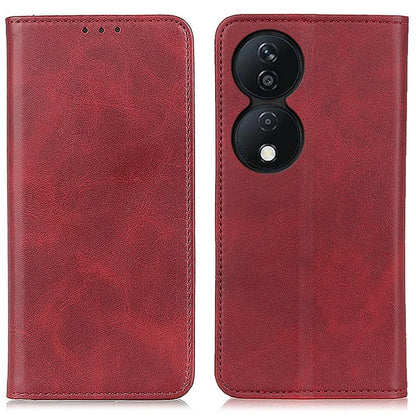 For Honor X7b 4G / Play 50 Plus 5G Split Leather Case Wallet Cover Magnetic Closing