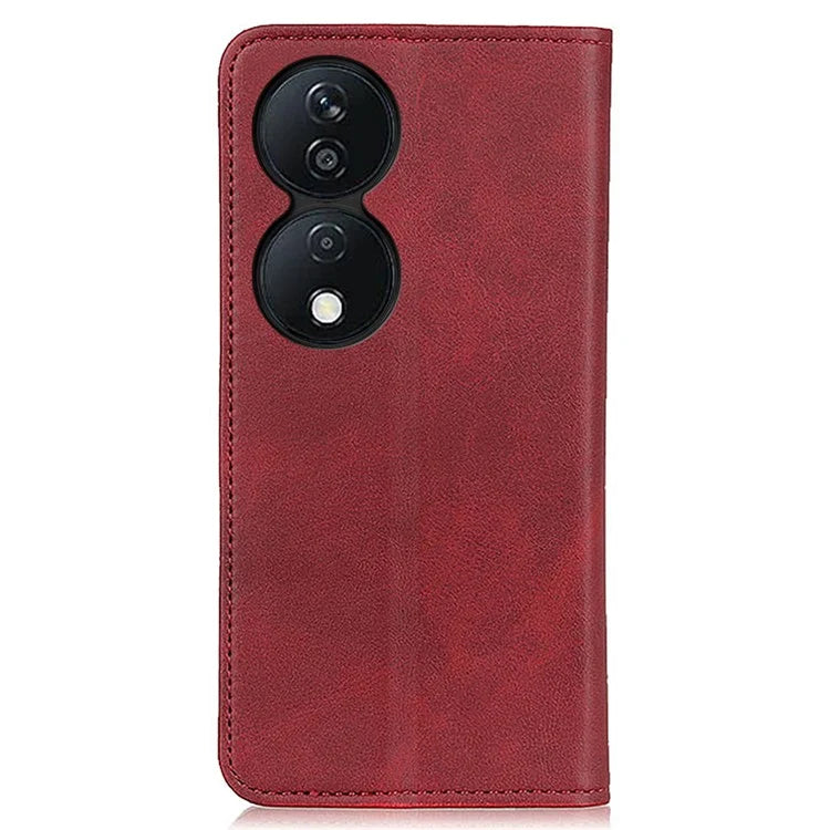 For Honor X7b 4G / Play 50 Plus 5G Split Leather Case Wallet Cover Magnetic Closing