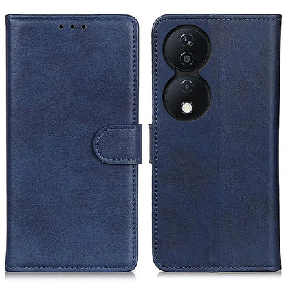 For Honor X7b 4G / Play 50 Plus 5G Leather Case with Wallet Stand Cowhide Texture