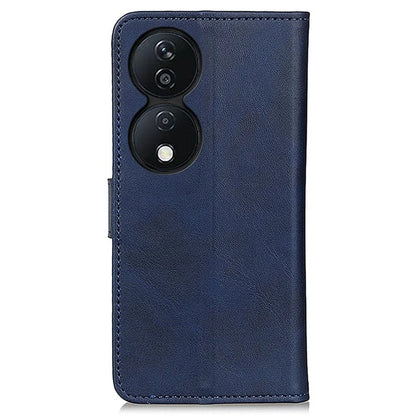 For Honor X7b 4G / Play 50 Plus 5G Leather Case with Wallet Stand Cowhide Texture