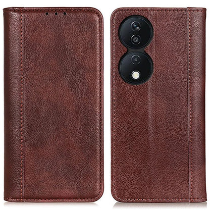 For Honor X7b 4G / Play 50 Plus 5G Litchi Texture Case Split Leather Wallet Cover