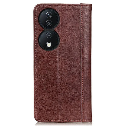 For Honor X7b 4G / Play 50 Plus 5G Litchi Texture Case Split Leather Wallet Cover