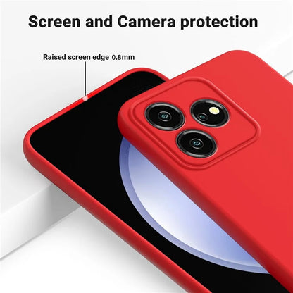 For ZTE Axon 50 Lite Cell Phone Case Liquid Silicone Back Shell
