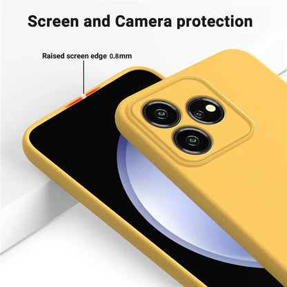 For ZTE Axon 50 Lite Cell Phone Case Liquid Silicone Back Shell