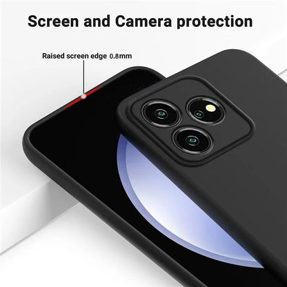 For ZTE Axon 50 Lite Cell Phone Case Liquid Silicone Back Shell
