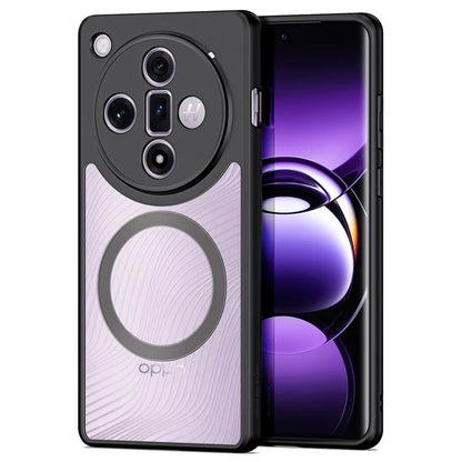 DUX DUCIS Aimo Series for Oppo Find X7 5G Magnetic Case TPU+PC Anti-Fall Phone Cover (REACH Certification)