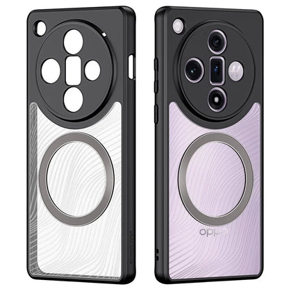 DUX DUCIS Aimo Series for Oppo Find X7 5G Magnetic Case TPU+PC Anti-Fall Phone Cover (REACH Certification)