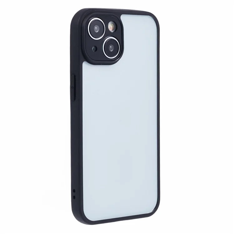 For iPhone 14 Plus Cell Phone Case HD Clear TPU+PC Back Shell