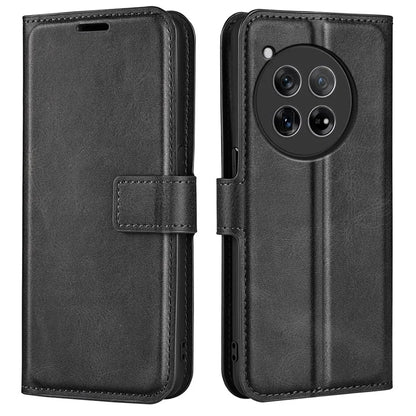 For OnePlus 12 5G PU Leather Folio Cover Magnetic Buckle Flip Phone Case Wallet