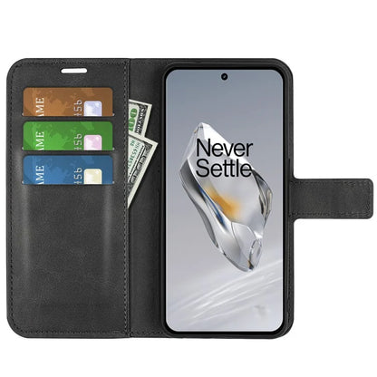 For OnePlus 12 5G PU Leather Folio Cover Magnetic Buckle Flip Phone Case Wallet