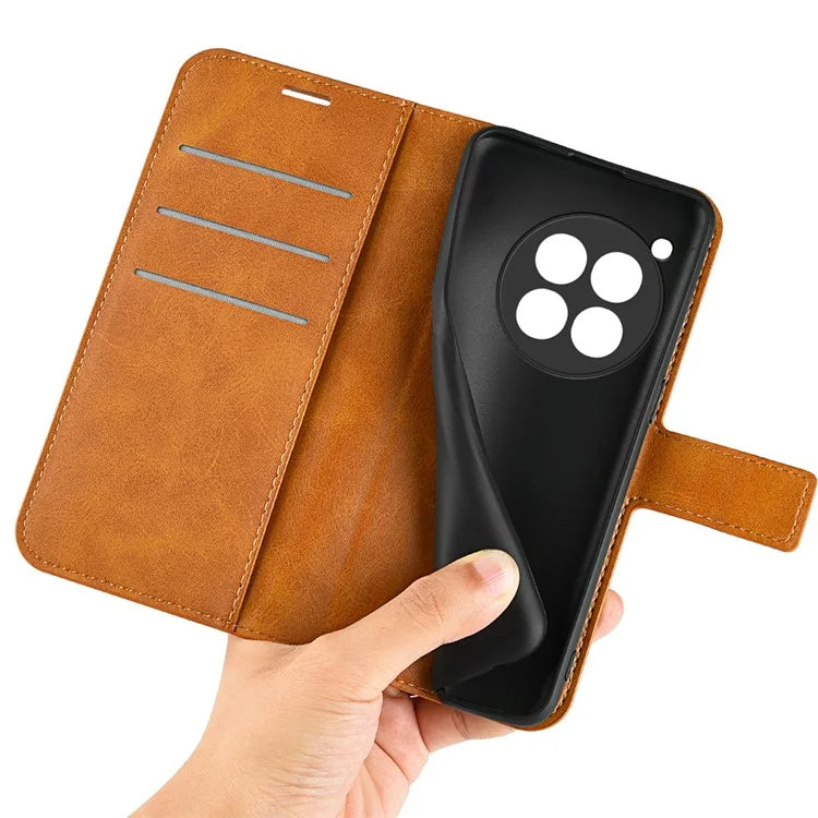 For OnePlus 12 5G PU Leather Folio Cover Magnetic Buckle Flip Phone Case Wallet