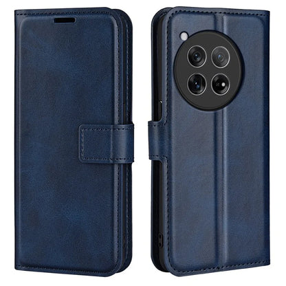 For OnePlus 12 5G PU Leather Folio Cover Magnetic Buckle Flip Phone Case Wallet