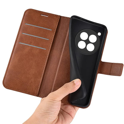 For OnePlus 12 5G PU Leather Folio Cover Magnetic Buckle Flip Phone Case Wallet