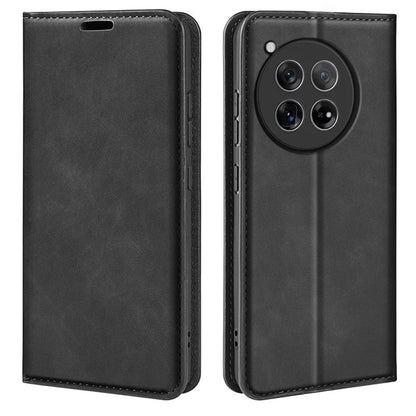 For OnePlus 12 5G PU Leather Skin-touch Case Wallet Flip Phone Cover