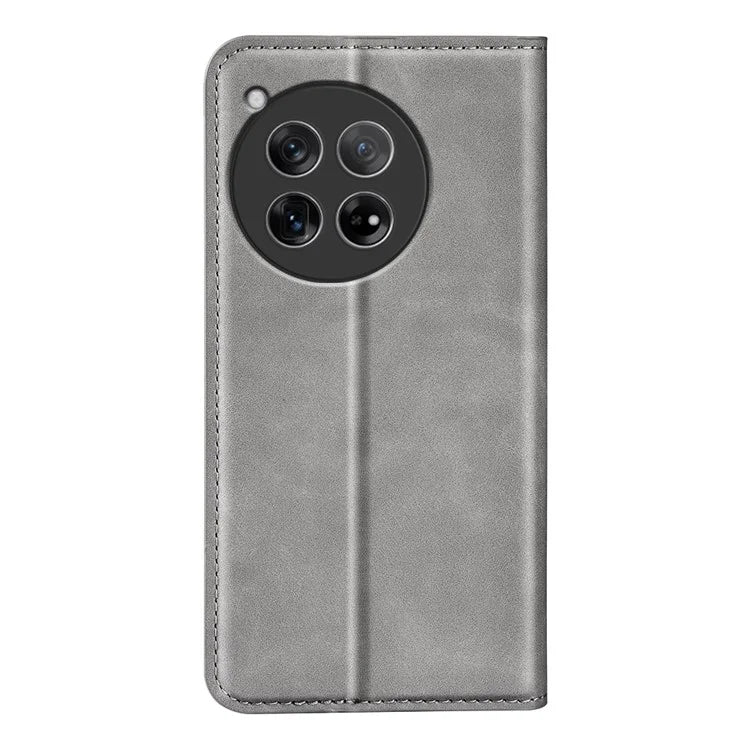For OnePlus 12 5G PU Leather Skin-touch Case Wallet Flip Phone Cover