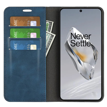 For OnePlus 12 5G PU Leather Skin-touch Case Wallet Flip Phone Cover